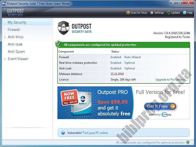 Outpost Firewall Free Rus  Windows 7 -  6