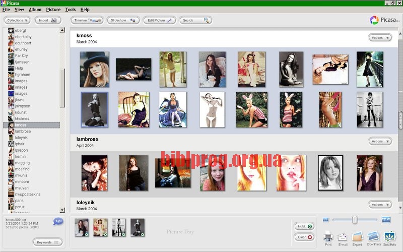 Picasa is software that helps you instantly find edit and share all the 